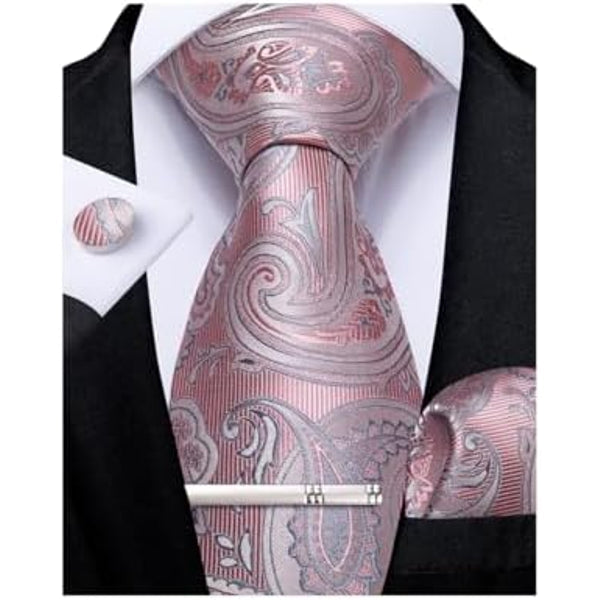 Men's paisley tie set – elegant accessories for weddings & events