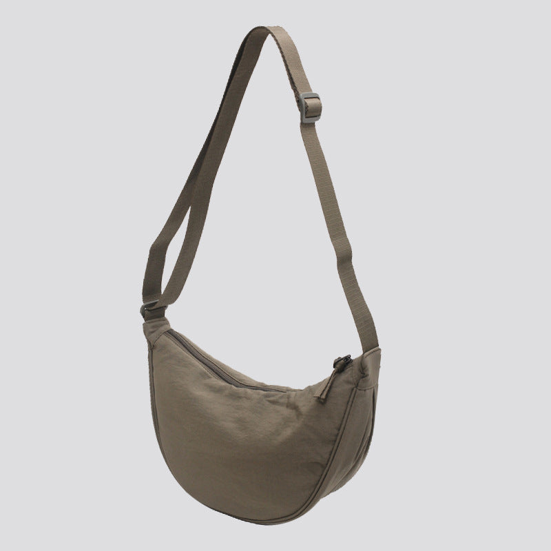 Spacious Nylon Shoulder Bag for Women