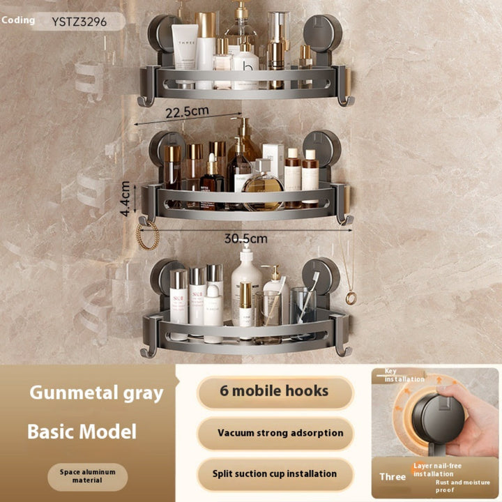 Bathroom Storage Rack Punch-free Bathroom Triangle Toilet
