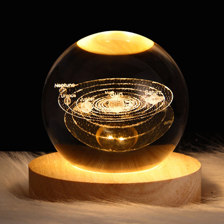 ZenSphere Crystal Light Sphere | Eco-Friendly LED Lamp for a Relaxing Atmosphere