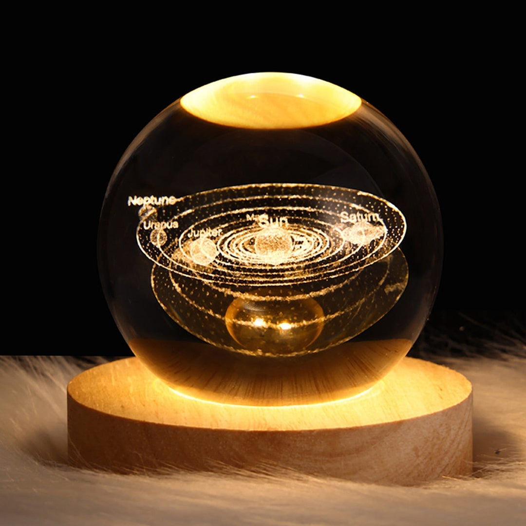 ZenSphere Crystal Light Sphere | Eco-Friendly LED Lamp for a Relaxing Atmosphere