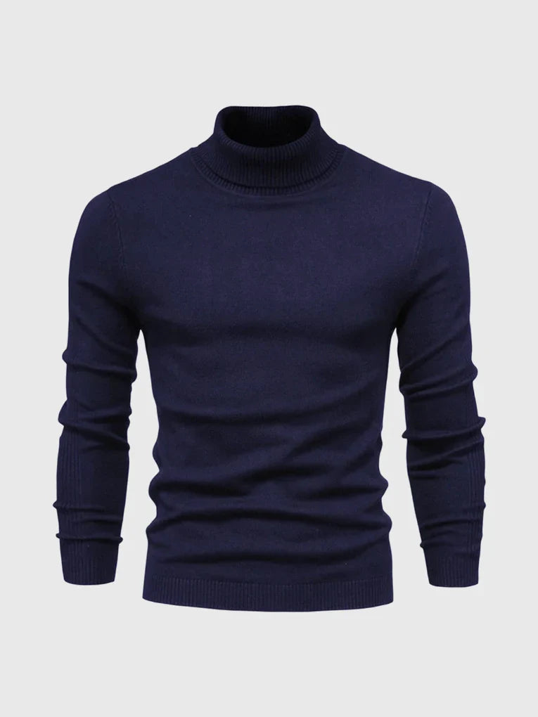 Men's Turtleneck Sweater – Washable and Versatile