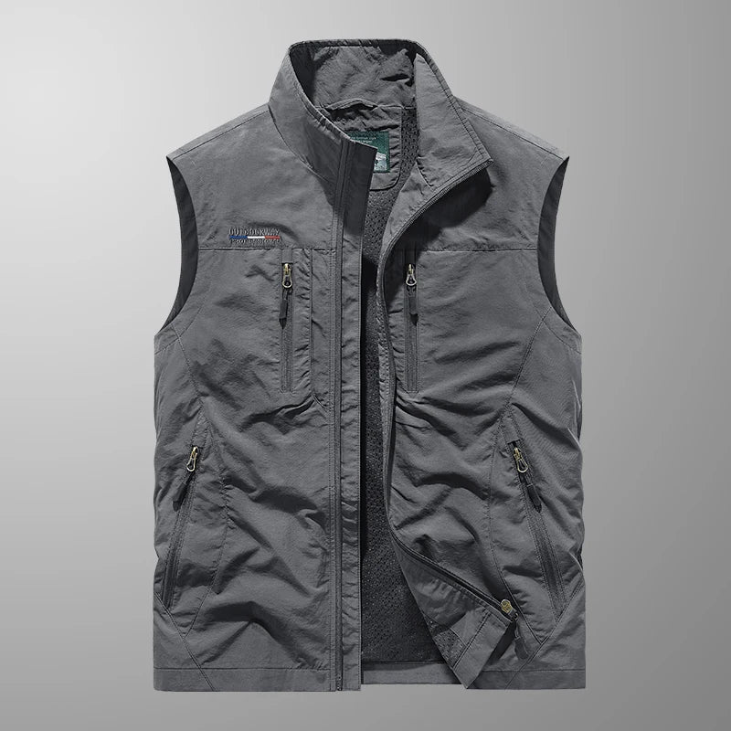 Breathable Multi-Pocket Vest for Men