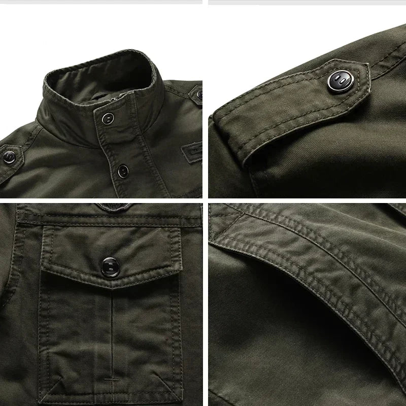 Men's Mid-Season Military Jacket – Rugged Style &amp; Everyday Functionality