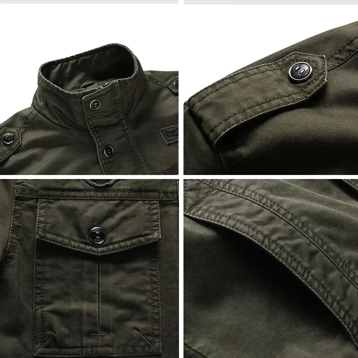 Men's Mid-Season Military Jacket – Rugged Style &amp; Everyday Functionality