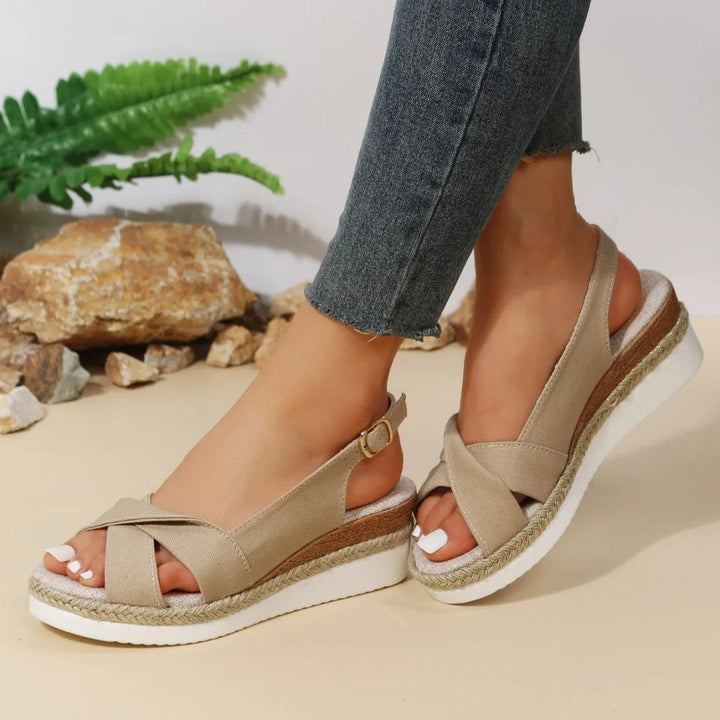 Fashionable Open-Toe Wedge Sandals for Women Elevate Your Summer Style with Comfort and Elegance