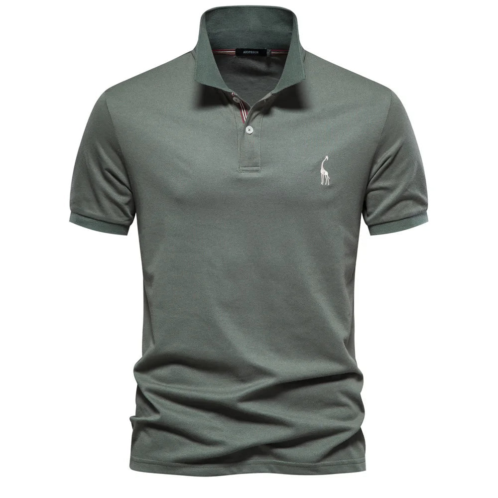 Classic Men's Polo with Embroidery Timeless Style with Refined Detailing