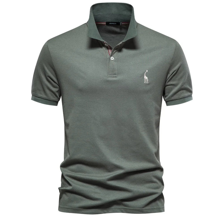 Classic Men's Polo with Embroidery Timeless Style with Refined Detailing