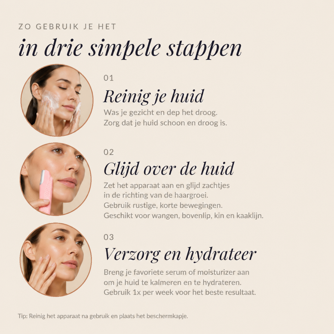 Sonic facial hair remover for women – smooth skin in 5 minutes