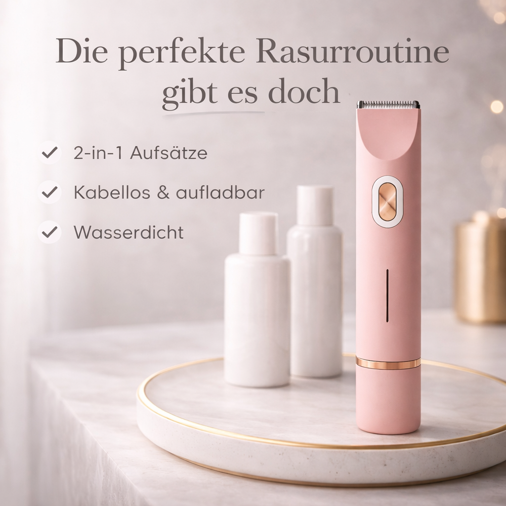Electric Bikini Trimmer for Women, Waterproof Cordless Shaver for Sensitive Skin