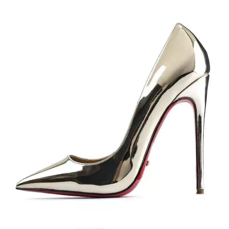 Women's Stiletto Heels – Pointed Toe & Patent Leather, Various Colors