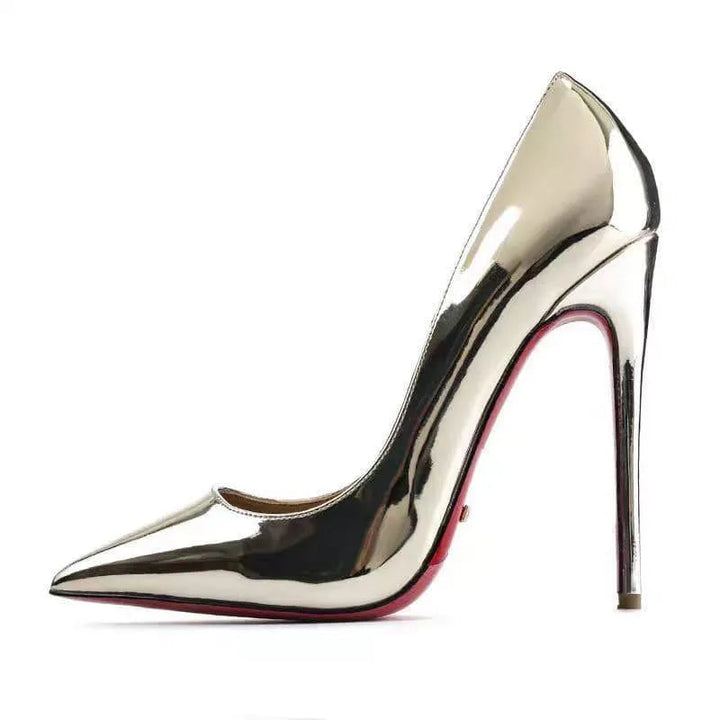 Women's Stiletto Heels – Pointed Toe & Patent Leather, Various Colors