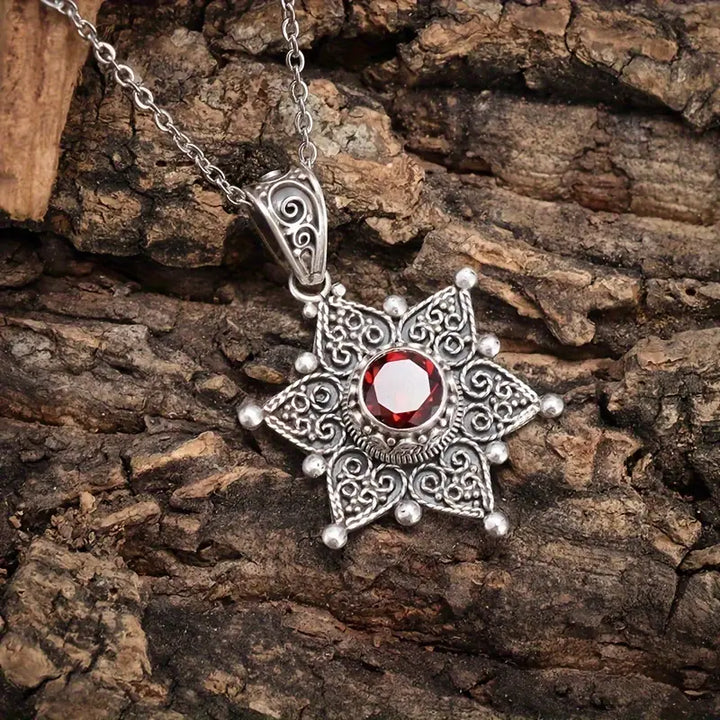 Elegant white gold necklace with subtle dangling stones