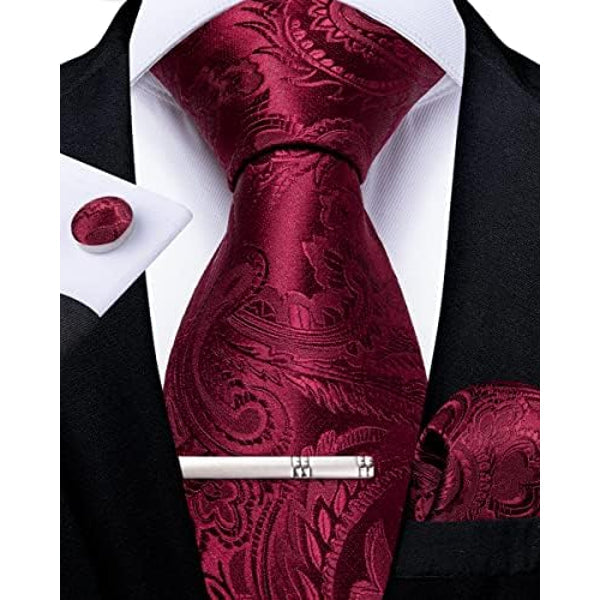 Men's paisley tie set – elegant accessories for weddings & events