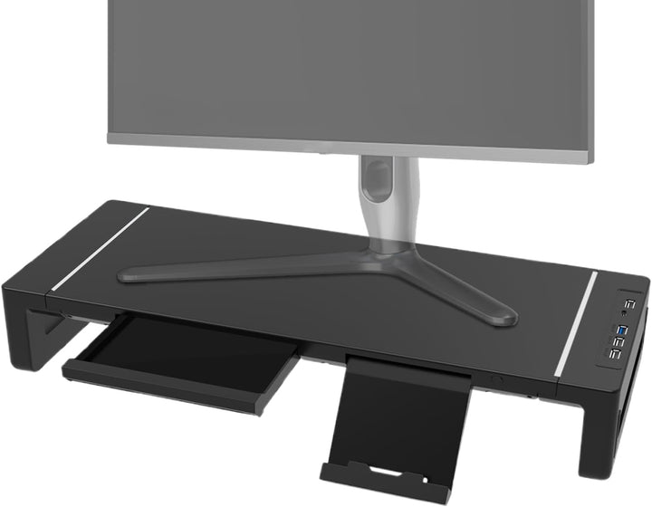 Elevation Adjustable Monitor Stand with Drawer – Stravon