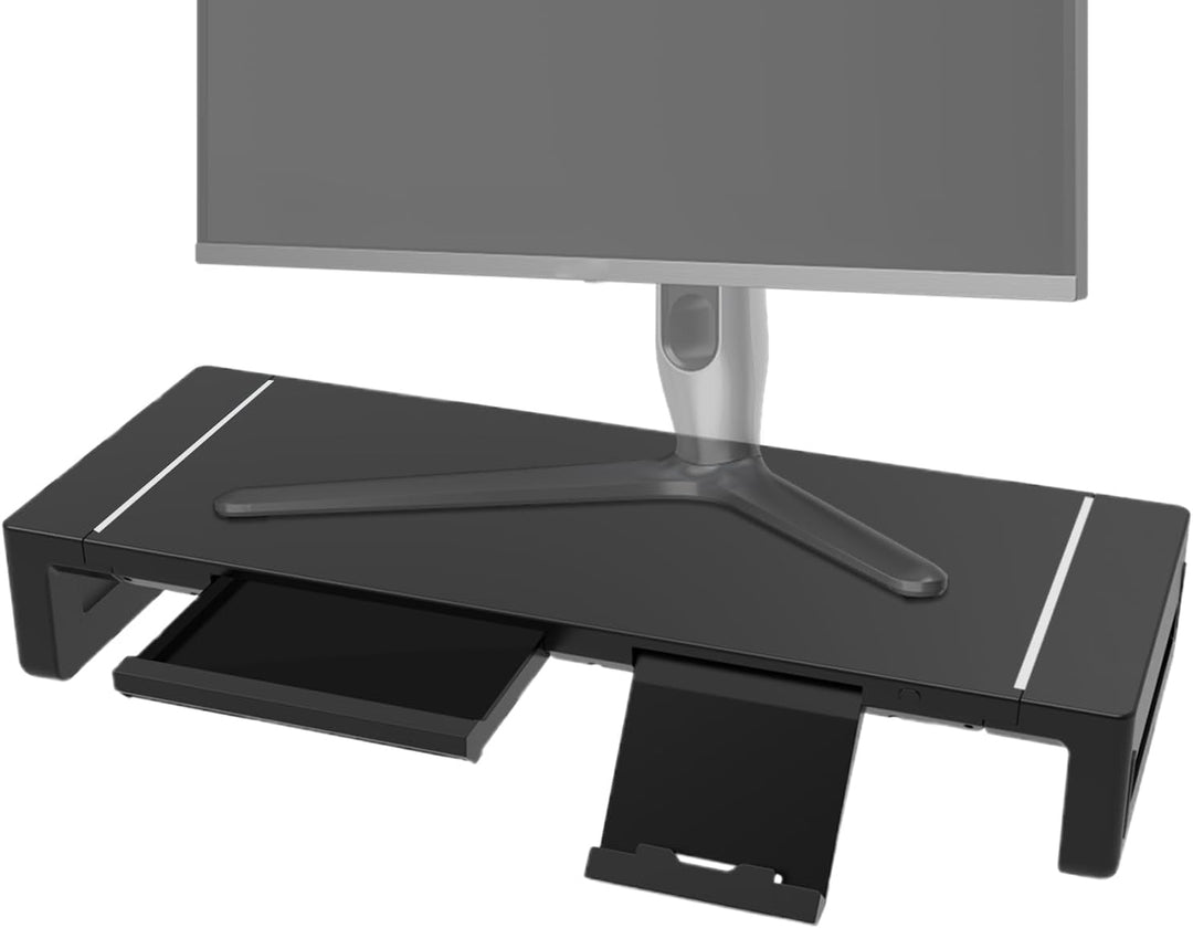 Elevation Adjustable Monitor Stand with Drawer – Stravon