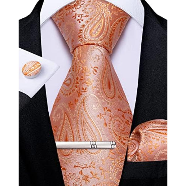 Men's paisley tie set – elegant accessories for weddings & events