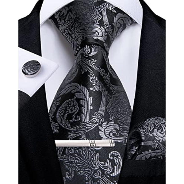 Men's paisley tie set – elegant accessories for weddings & events