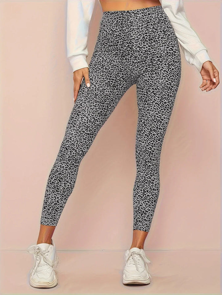 Women's Leopard Print High-Waist Leggings