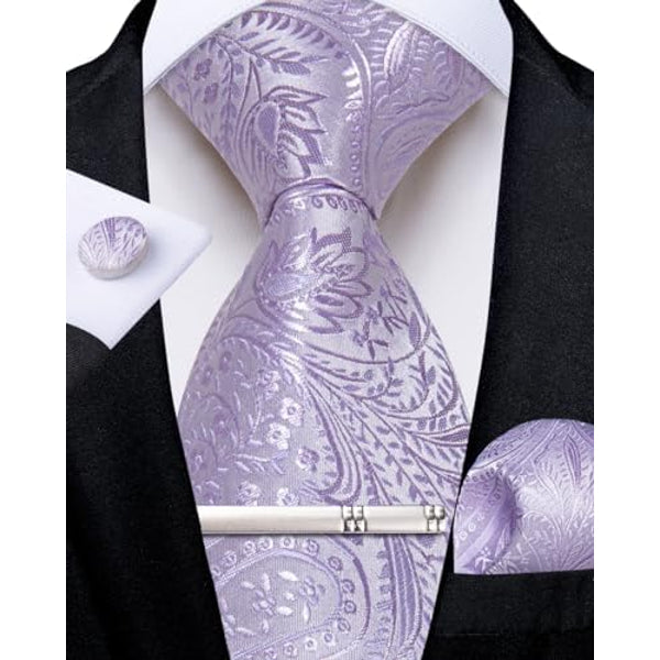 Men's paisley tie set – elegant accessories for weddings & events