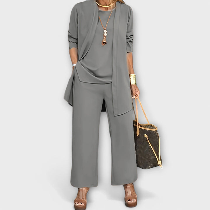 Wide Leg Three-Piece Set for Women