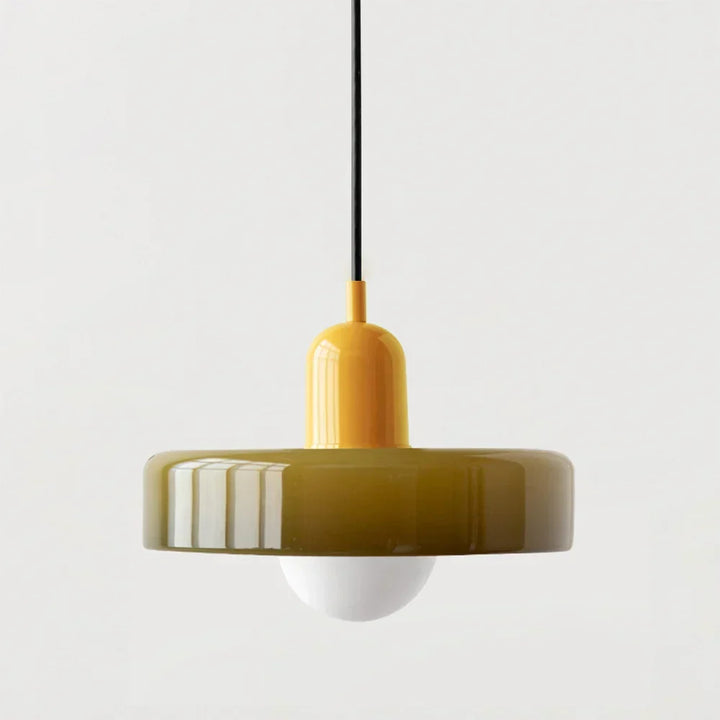 Bauhaus Stained Glass Pendant Light