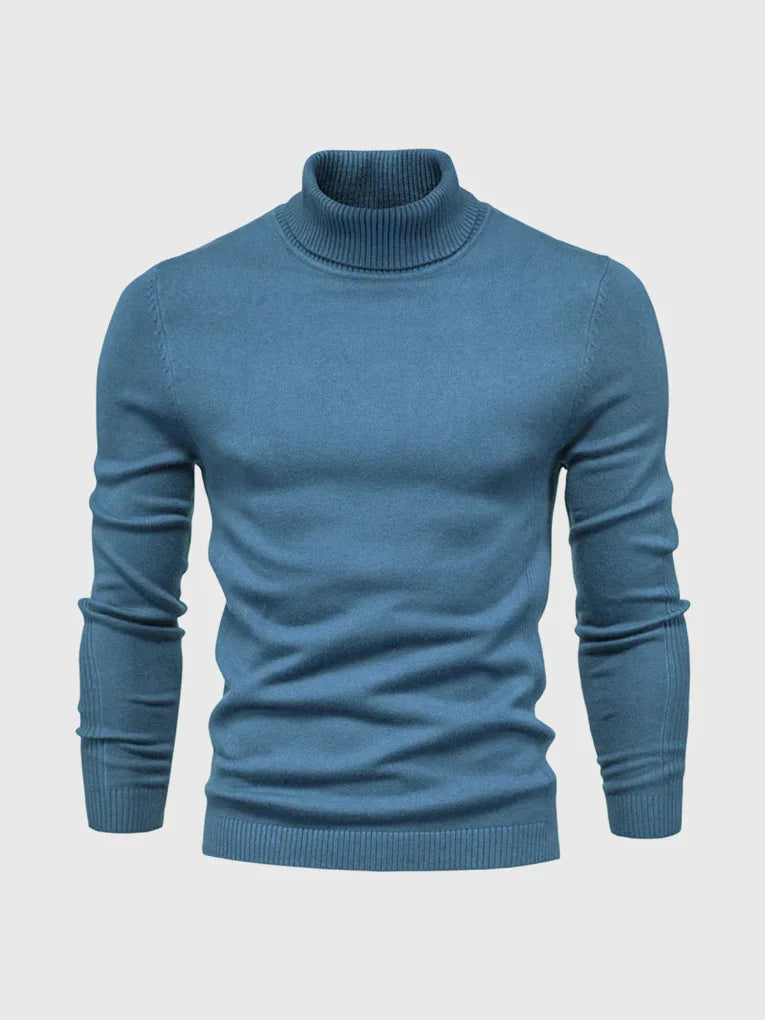 Men's Turtleneck Sweater – Washable and Versatile