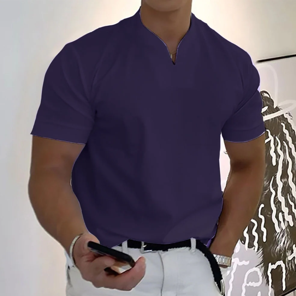 Men's Plus Size Fitness Short Sleeve Sports Shirt