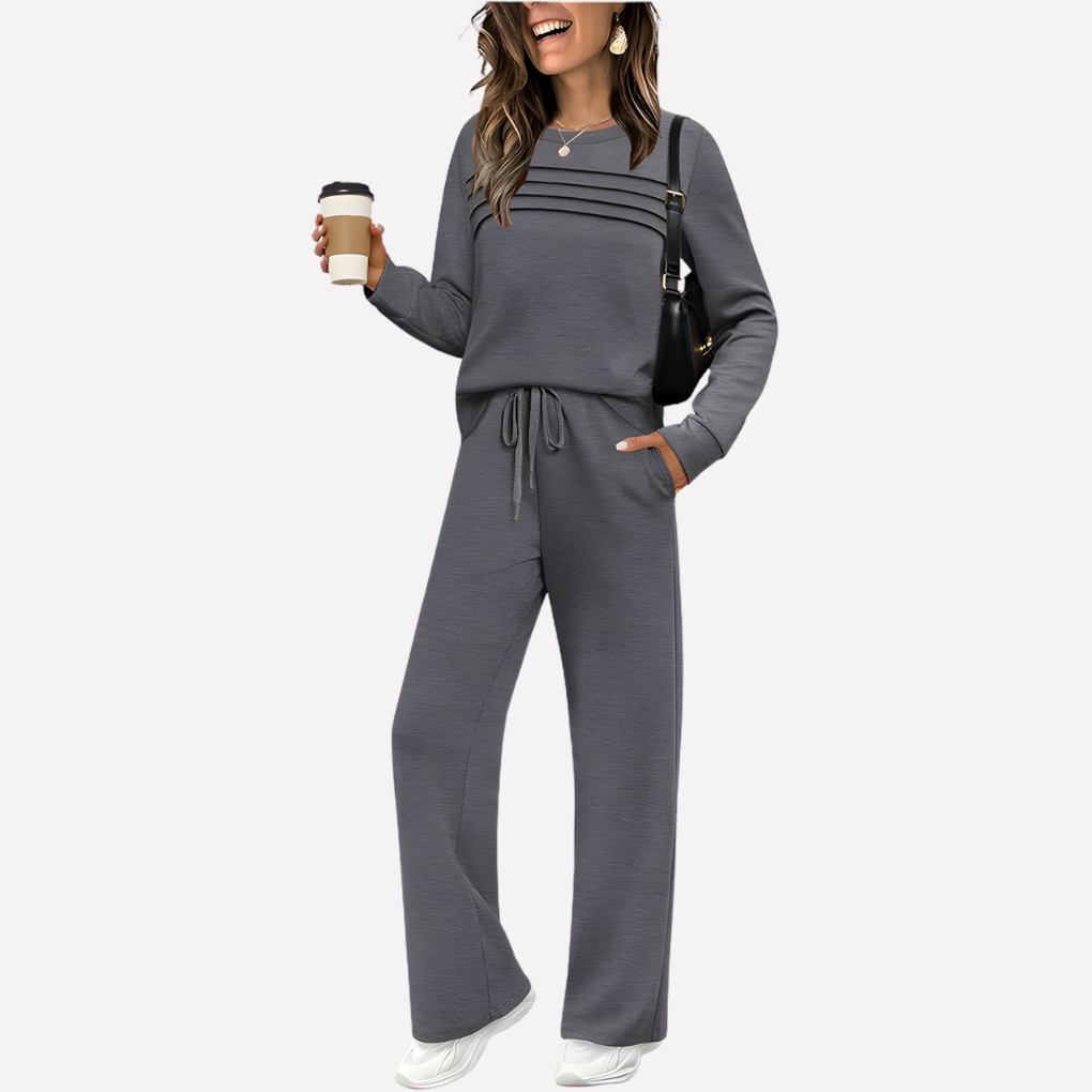 Women’s Casual Two‑Piece Loungewear Ensemble