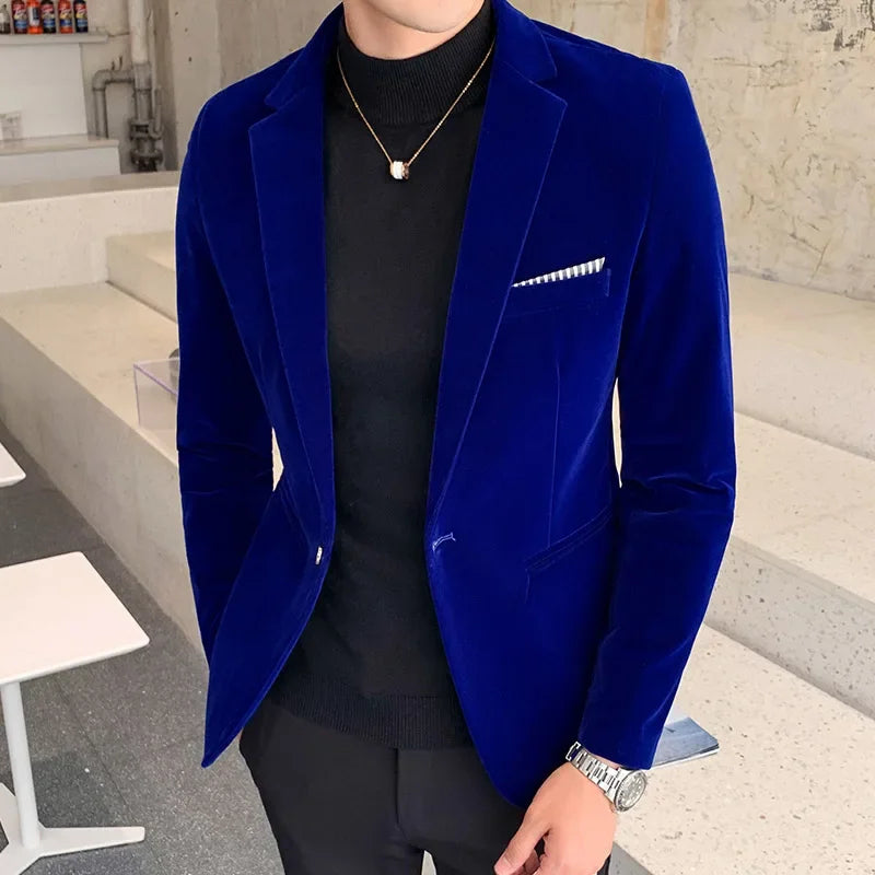 Luxury Velvet Blazer for Men