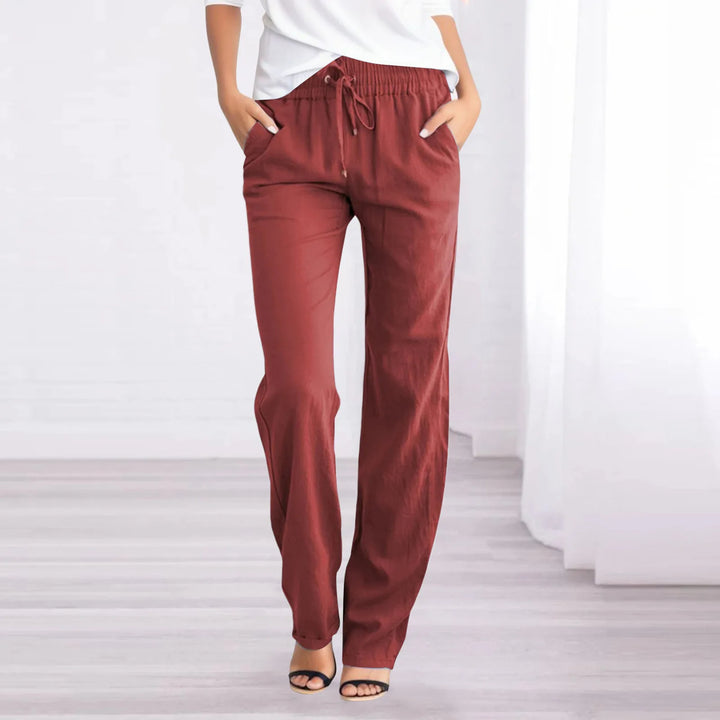 Airy Cotton-Linen Trousers for Women