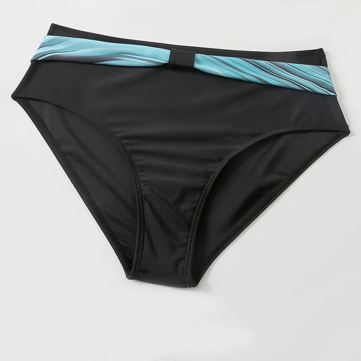 High-Waisted Bikini Set with Stylish Print