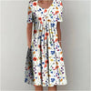 Floral A-Line Midi Dress for Women