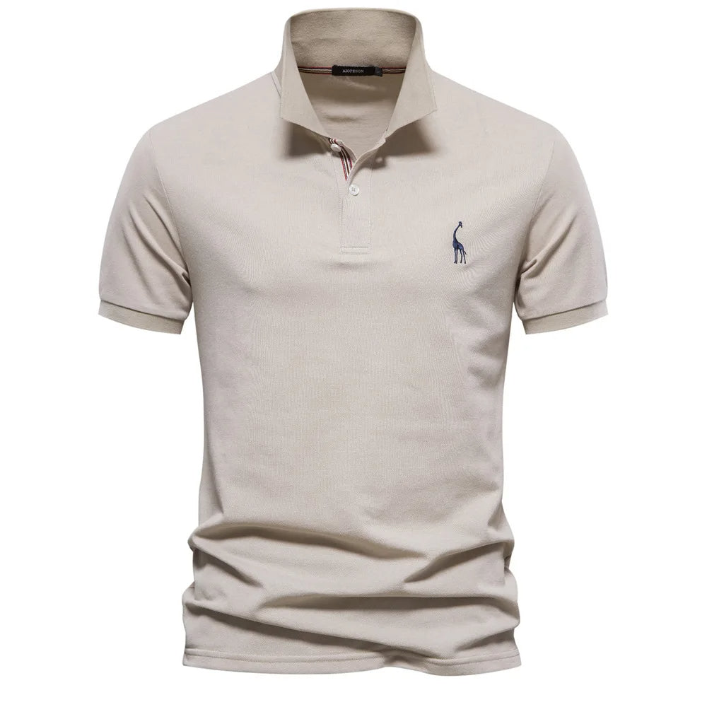 Classic Men's Polo with Embroidery Timeless Style with Refined Detailing