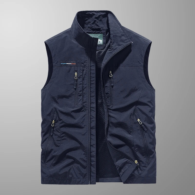Breathable Multi-Pocket Vest for Men