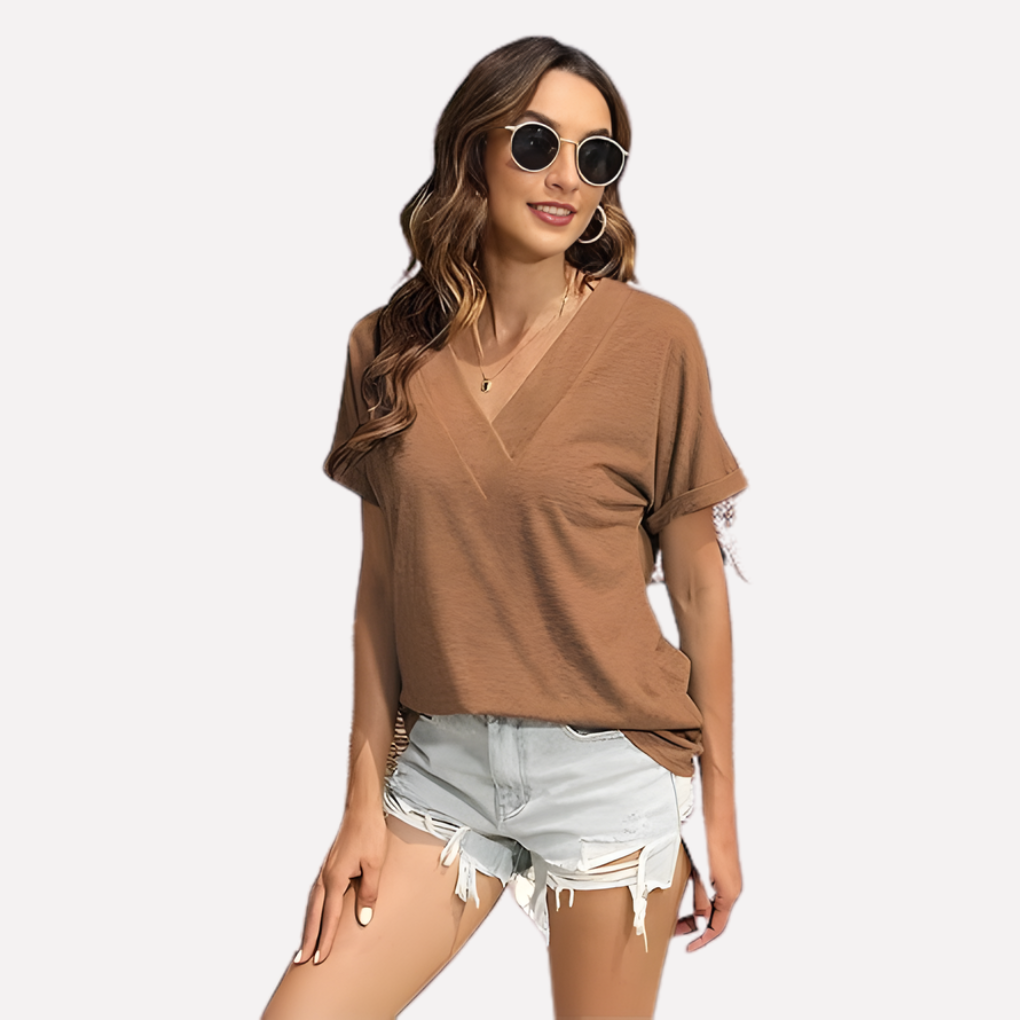 Women’s V-Neck Short Sleeve Tee