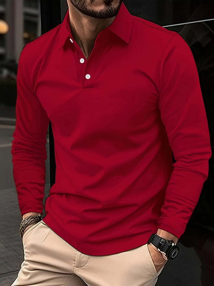 Men’s Long-Sleeve Polo Shirt