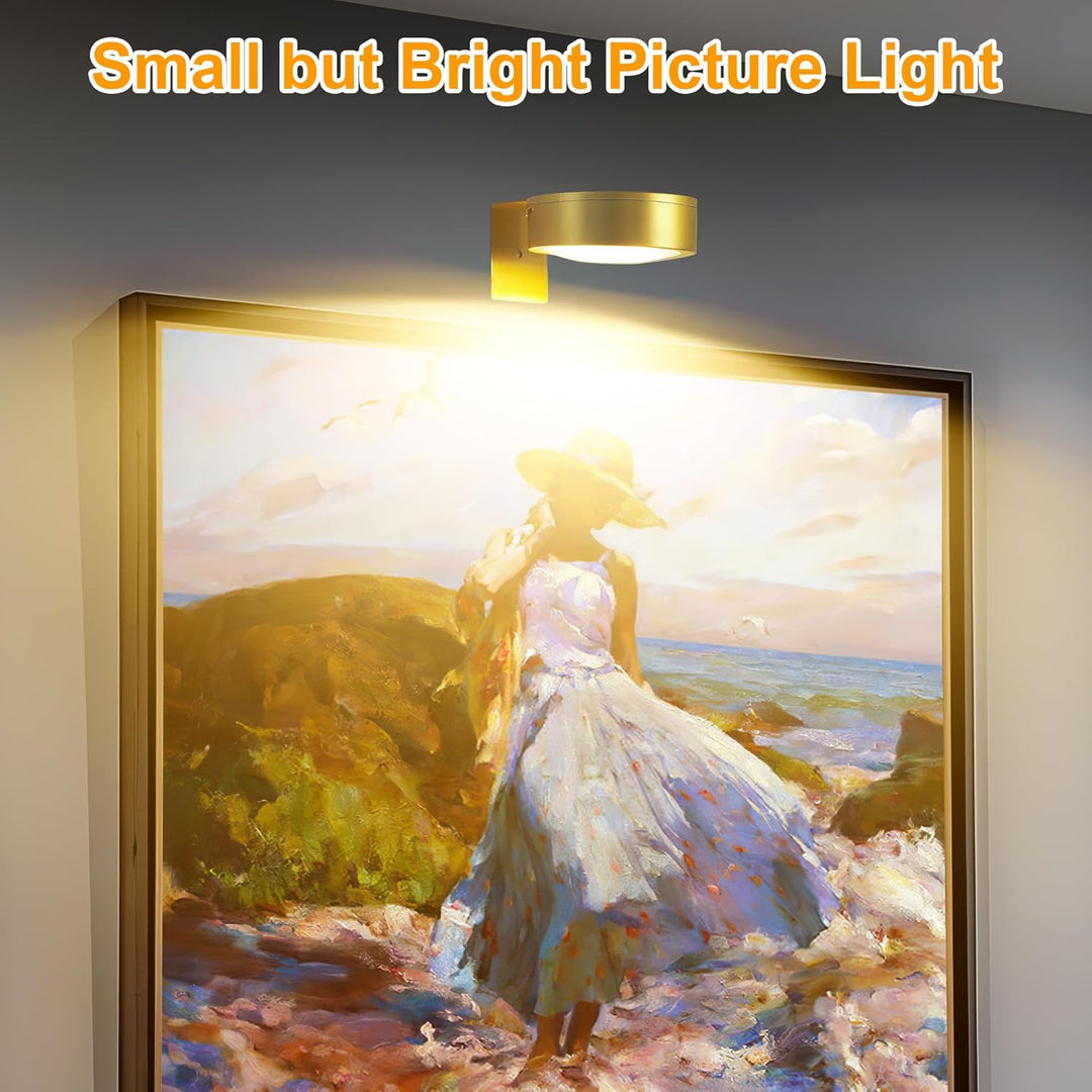 Adjustable Magnetic Picture Light | LED Touch & Remote Control, RGB/White, USB
