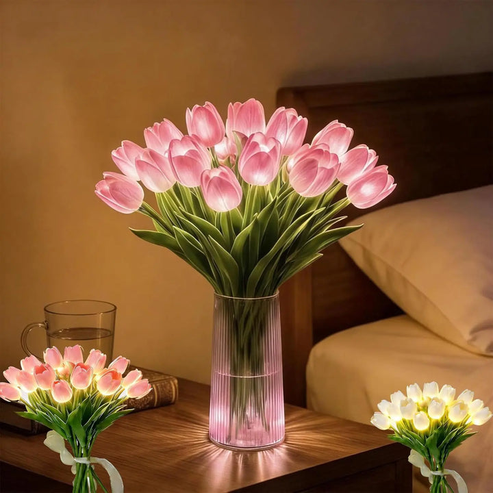 Cozy LED flower lamp for warm, atmospheric light