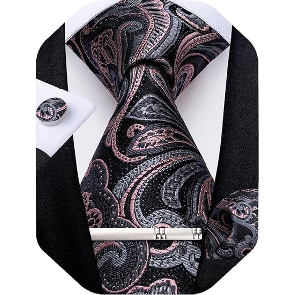 Men's paisley tie set – elegant accessories for weddings & events