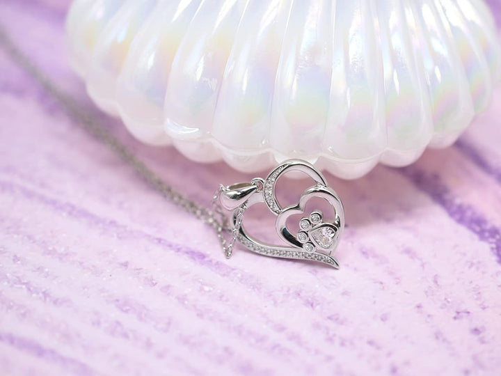 Silver Pendant with Little Heart