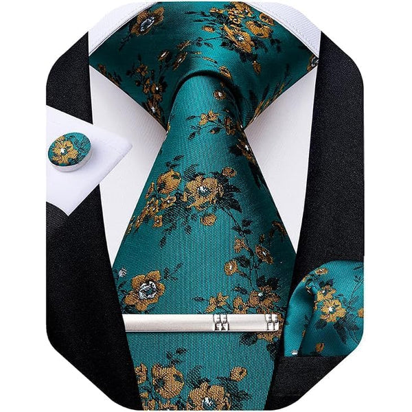 Men's paisley tie set – elegant accessories for weddings & events