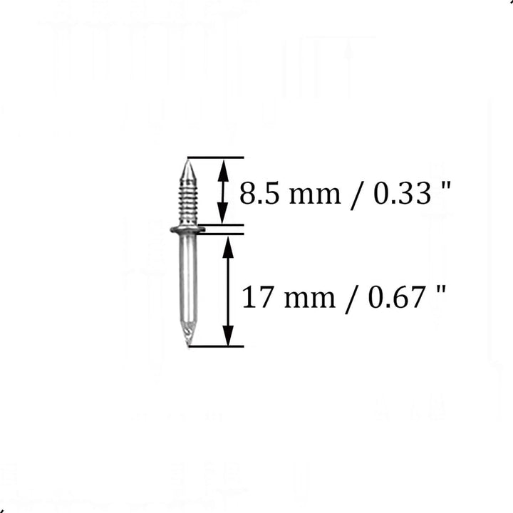 Double-Sided Decorative Nails with Sleeve Tool - Drill-Free, Hidden-Head Installation