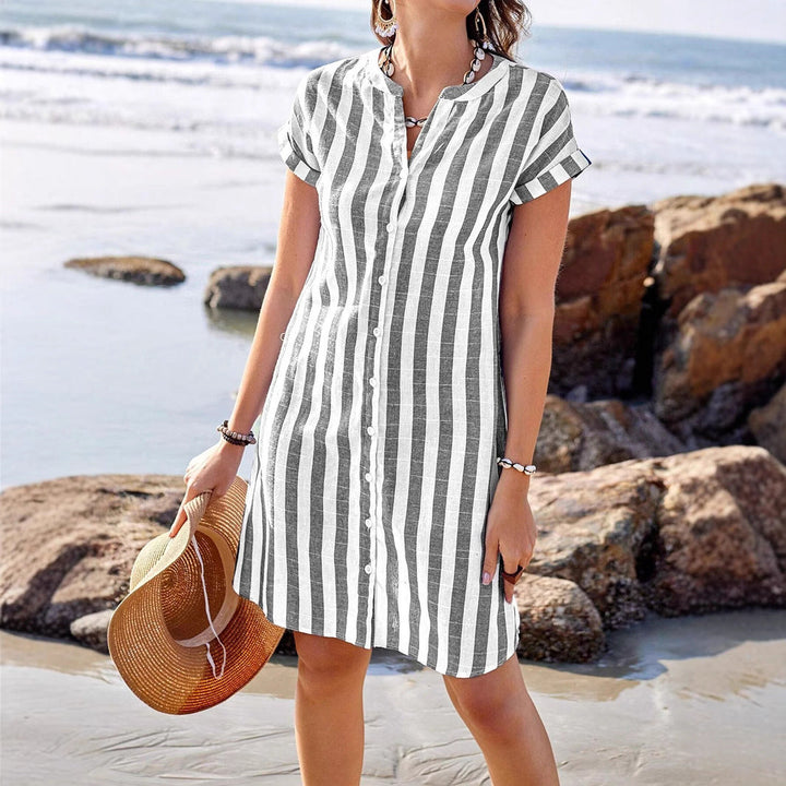 Loose Casual Temperament Leisure Striped Shirt