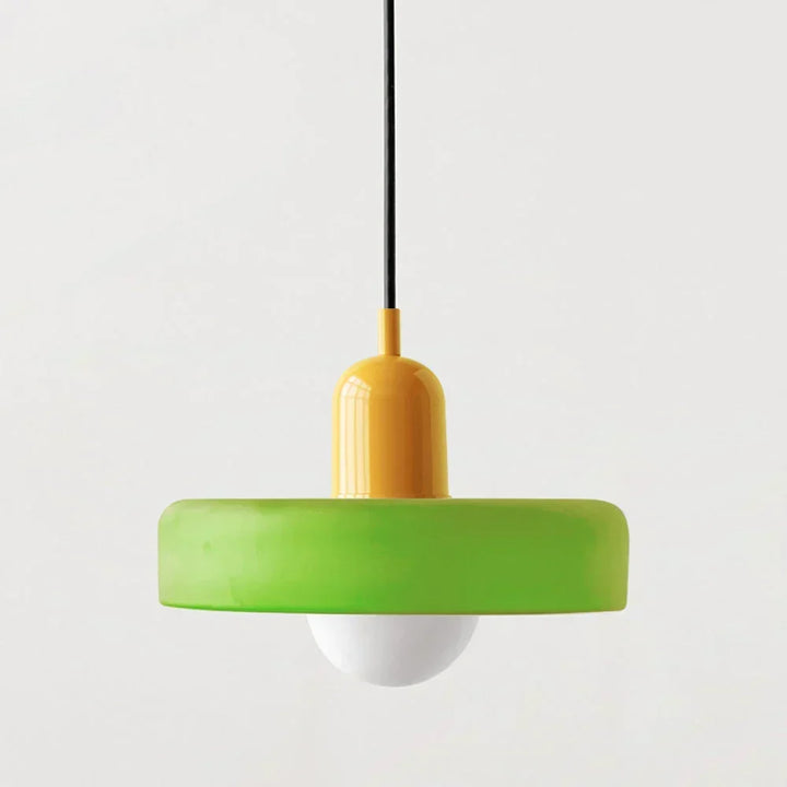 Bauhaus Stained Glass Pendant Light