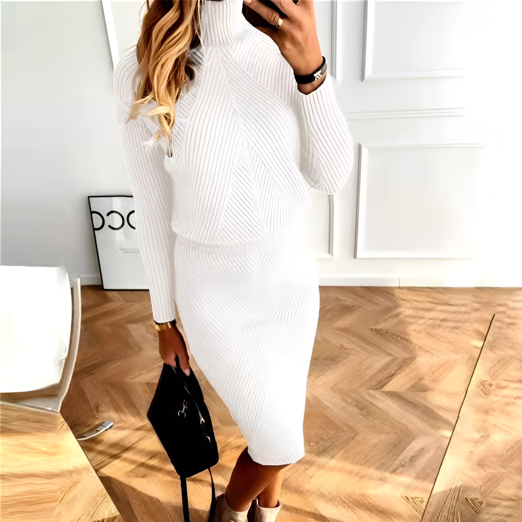 Two-Piece Set with Fitted Skirt