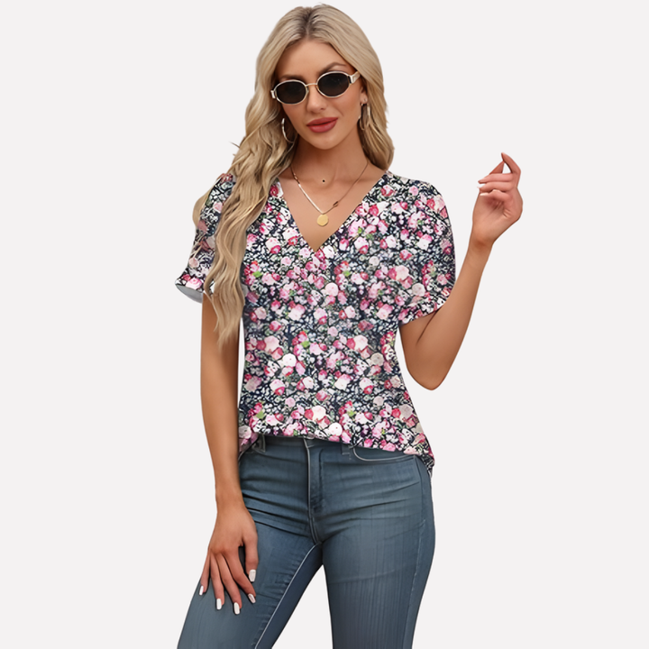 Women’s V-Neck Short Sleeve Tee