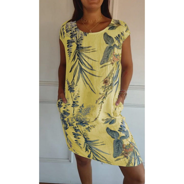 Comfortable Round-Neck Dress