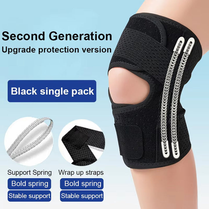 Knee Support with Adjustable Compression System