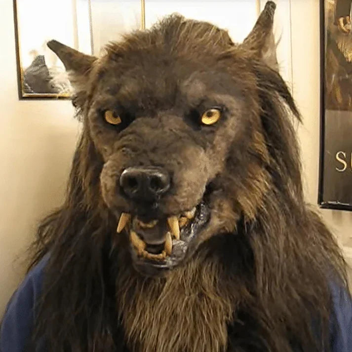 WolfLux LED Werewolf Mask | Glowing Eyes and Moving Ears for the Perfect Cosplay and Halloween Costume
